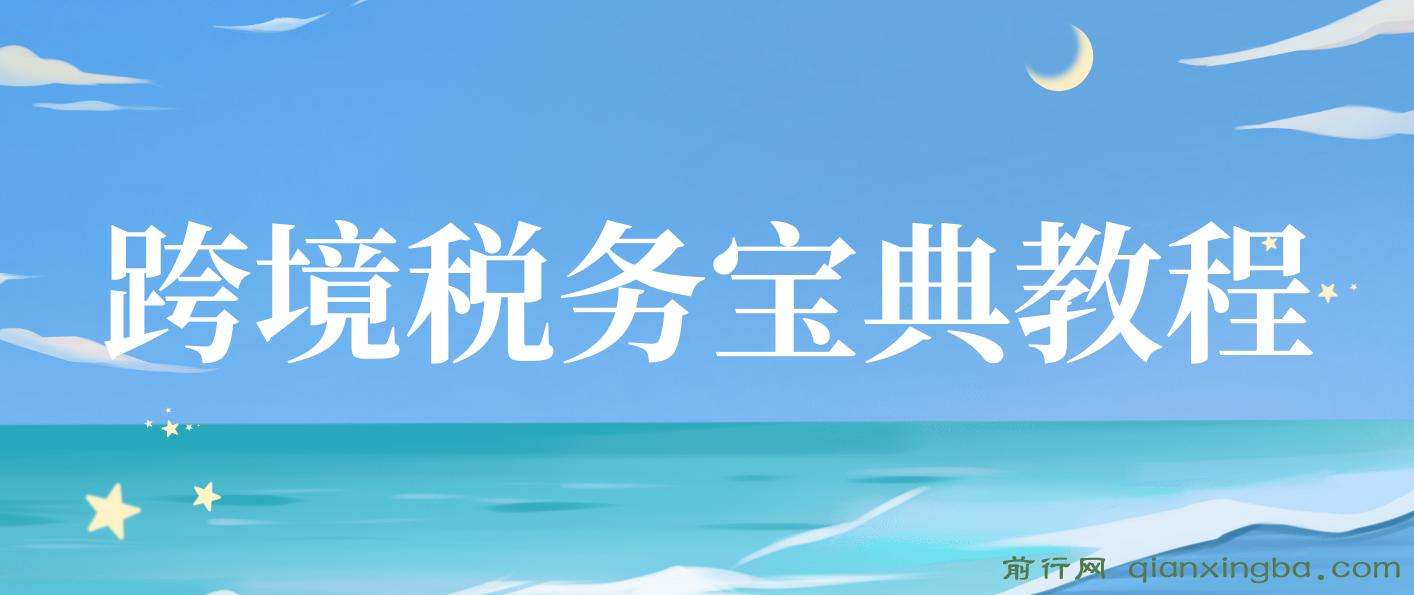 跨境税务宝典教程：跨境电商全球税务处理策略 图片
