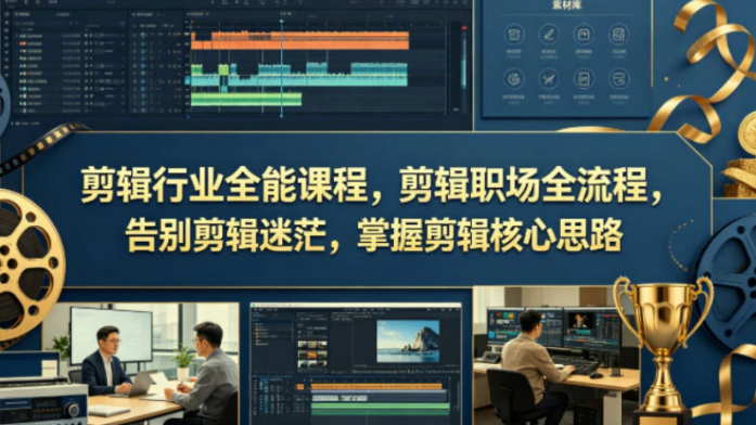 【精】剪辑行业全能课程，剪辑职场全流程，告别剪辑迷茫，掌握剪辑核心思路