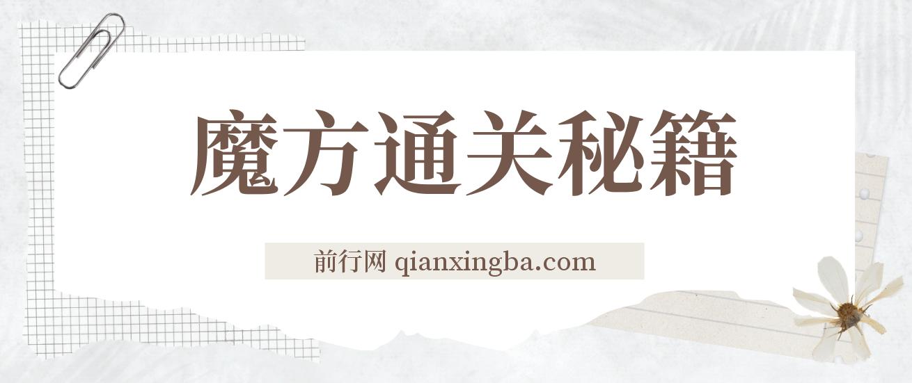 魔方通关秘籍一单利润有39.9，被人忽略的蓝海项目，几乎是零成本 图片