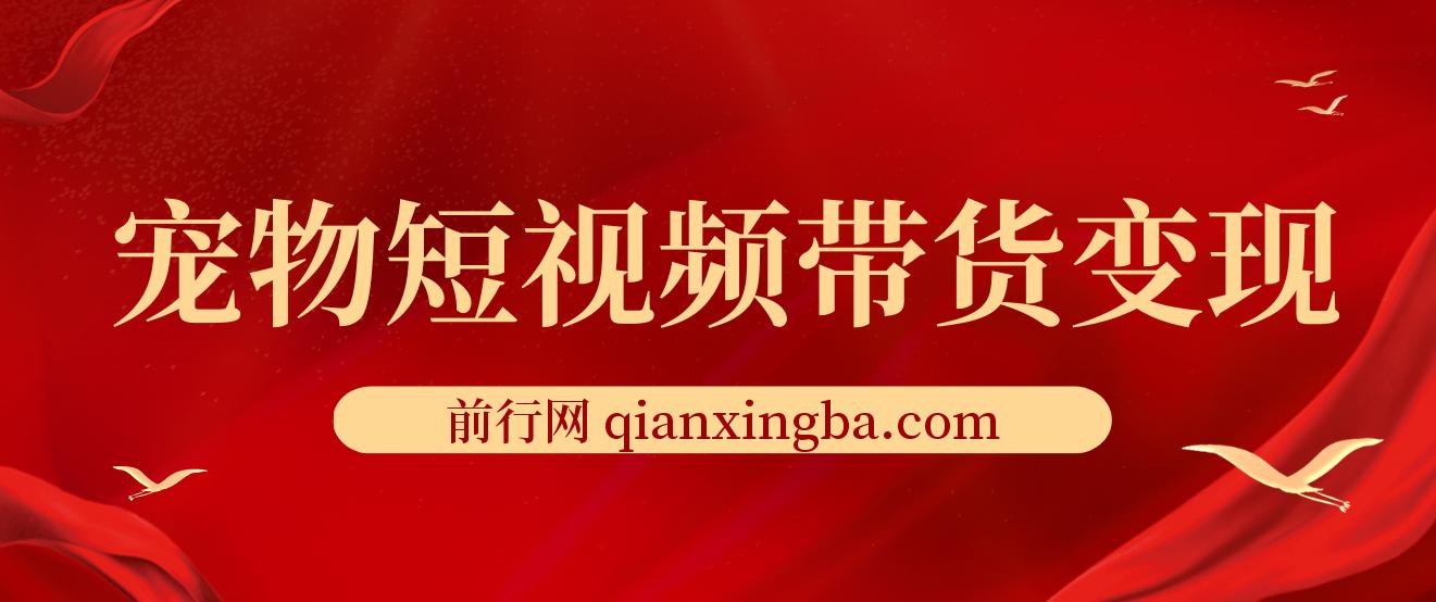 宠物短视频带货变现宝典：爆款复制、违规避免、搜索流量占领全攻略 图片