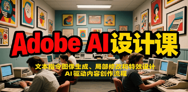 Adobe AI设计课：文本指令图像生成、局部修改和特效设计，AI驱动内容创作流程