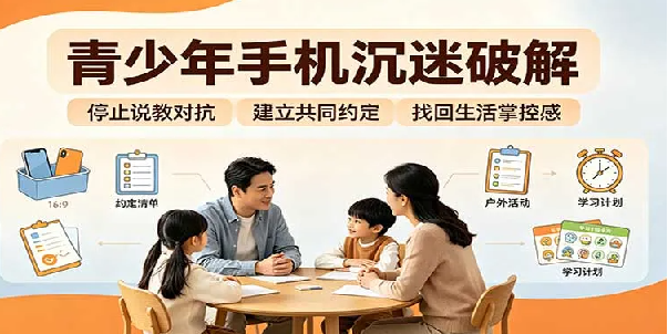 青少年手机沉迷破解：跳出管控说教思维，六步法引导孩子夺回注意力掌控权